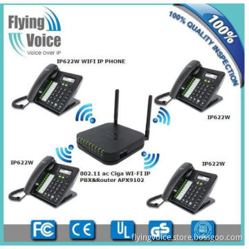 voip solution wireless pbx telephone system,50 extensions,8 sip trunks for SME/soho APX9102